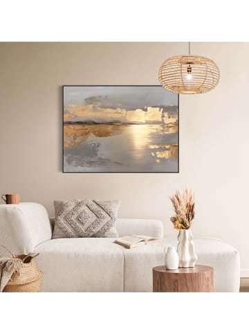 Orangewallz Gerahmter Leinwanddruck ''Warm Horizon''