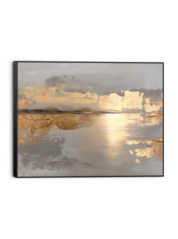 Orangewallz Gerahmter Leinwanddruck ''Warm Horizon''