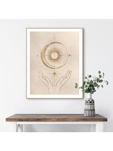 Orangewallz Druk artystyczny "Healing Hands" w ramce