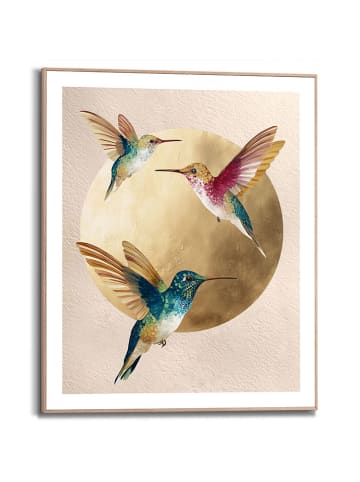 Orangewallz Gerahmter Kunstdruck ''Trio Hummingbirds''