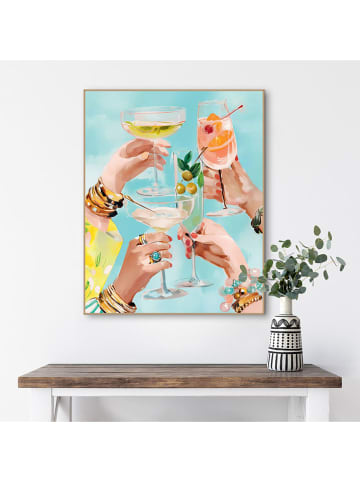 Orangewallz Druk artystyczny "Party Drinks" w ramce