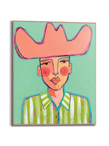 Orangewallz Druk artystyczny "Cowboy" w ramce