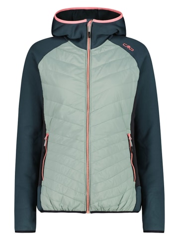 cmp Hybridjacke in Dunkelgrün/ Mint