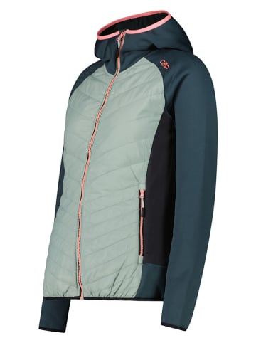 cmp Hybridjacke in Dunkelgrün/ Mint