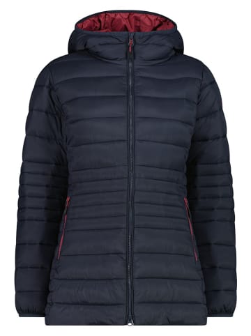 cmp Doorgestikte mantel donkerblauw/roze