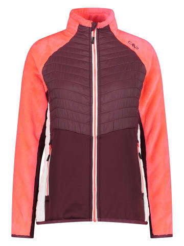 CMP Hybridjacke in Orange/ Bordeaux
