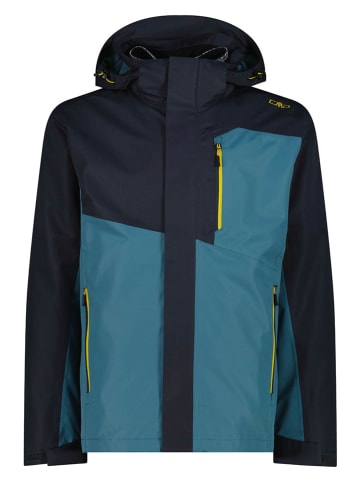 cmp 3in1-Funktionsjacke in Blau/ Schwarz/ Grau