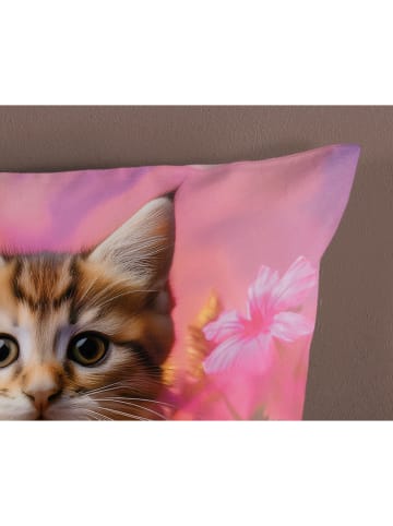 Good Morning Renforcé-Bettwäsche-Set "Kadi" in Pink/ Hellbraun