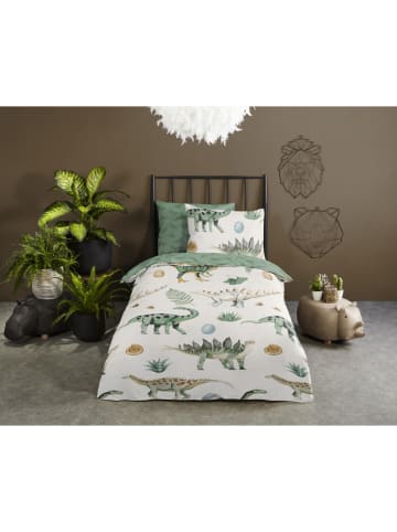 Good Morning Beddengoedset "Gabi" groen/crème