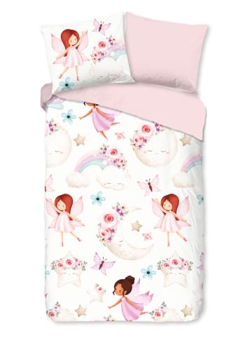 Good Morning Bettwäsche-Set "Lucia" in Weiß/ Rosa