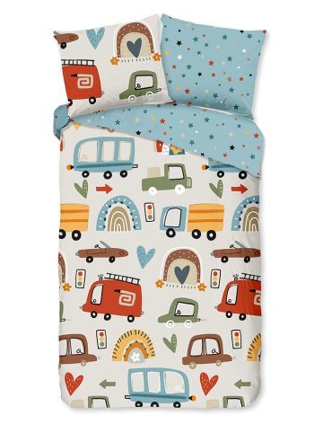 Good Morning Bettwäsche-Set "Move" in Beige/ Bunt