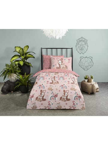 Good Morning Beddengoedset "Bibi" lichtroze/roze