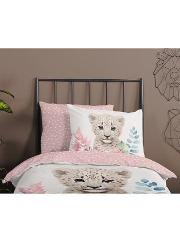 Good Morning Bettwäsche-Set "Sama" in Weiß/ Rosa