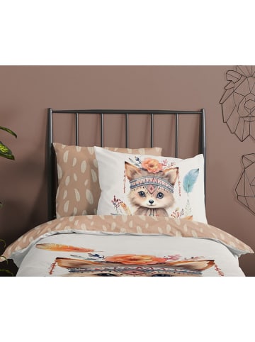 Good Morning Komplet pościeli "Hay" w kolorze biało-jasnobrązowym