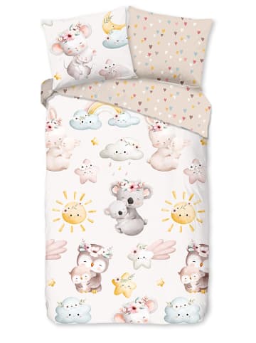 Good Morning Beddengoedset "Hugs" zandkleurig