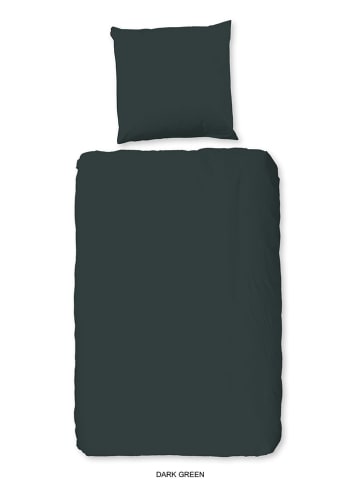 Good Morning Bettwäsche-Set in Dunkelgrün