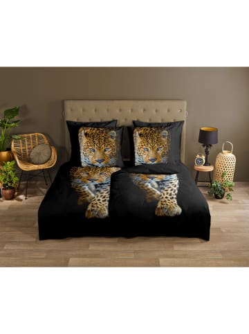 Good Morning Bettwäsche-Set ''Bonn'' in Schwarz/ Hellbraun