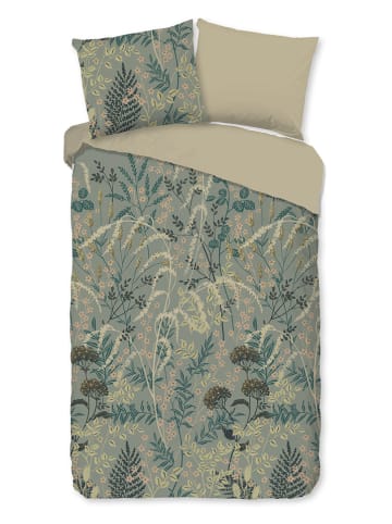 Good Morning Renforcé beddengoedset "Silve" groen