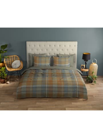 Good Morning Renforcé beddengoedset "Humfried" lichtbruin/grijs