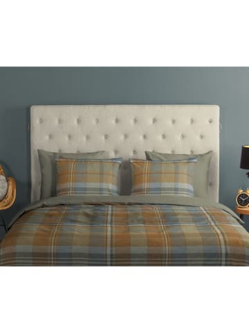 Good Morning Renforcé beddengoedset "Humfried" lichtbruin/grijs