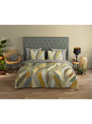 Good Morning Renforcé-Bettwäsche-Set "Yellowstone" in Grau/ Gelb