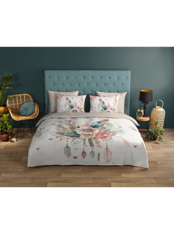 Good Morning Bettwäsche-Set ''Videl'' in Weiß/ Beige/ Bunt