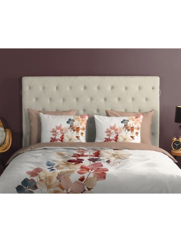 Good Morning Renforcé beddengoedset "Coco" wit/lichtbruin/crème