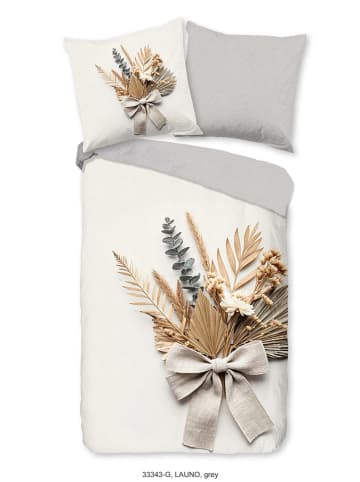 Good Morning Beddengoedset  "Launo" crème/grijs
