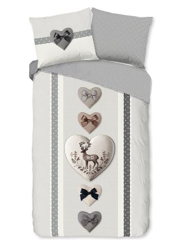 Good Morning Komplet pościeli renforcé "Bernet" w kolorze szarym