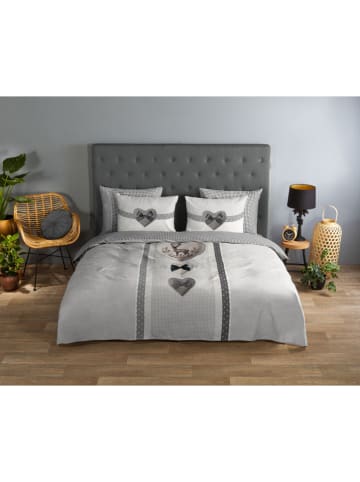 Good Morning Komplet pościeli renforcé "Bernet" w kolorze szarym