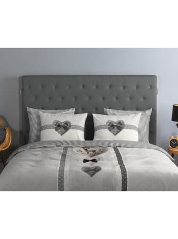 Good Morning Renforcé beddengoedset "Bernet" grijs