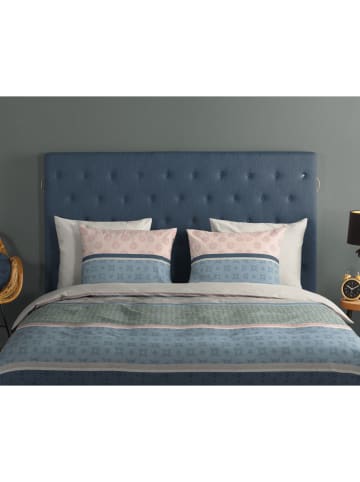 Good Morning Renforcé beddengoedset "Vida" lichtroze/turquoise