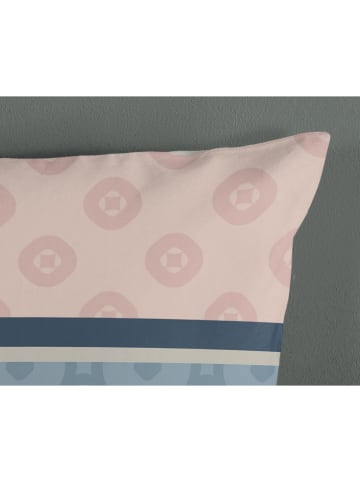 Good Morning Renforcé-Bettwäsche-Set "Vida" in Rosa/ Türkis