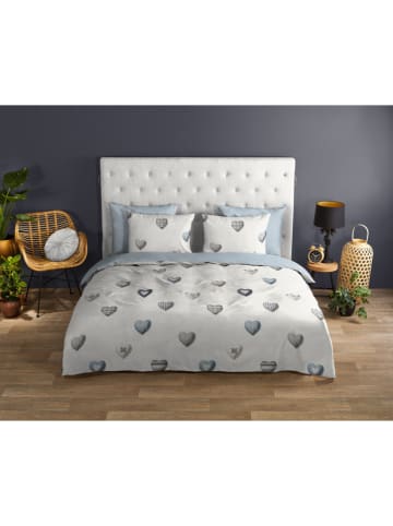 Good Morning Komplet pościeli renforcé "Juhvo" w kolorze kremowo-błękitnym