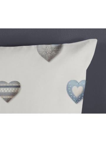 Good Morning Renforcé-Bettwäsche-Set "Juhvo" in Creme/ Hellblau