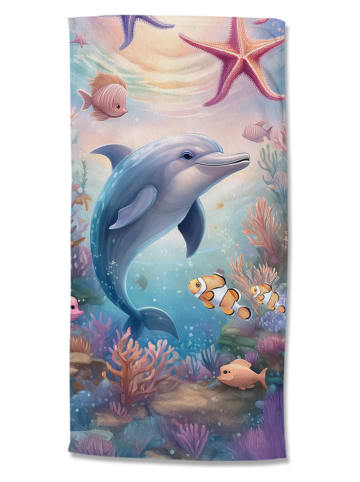 Good Morning Strandlaken "Baya" blauw/oranje