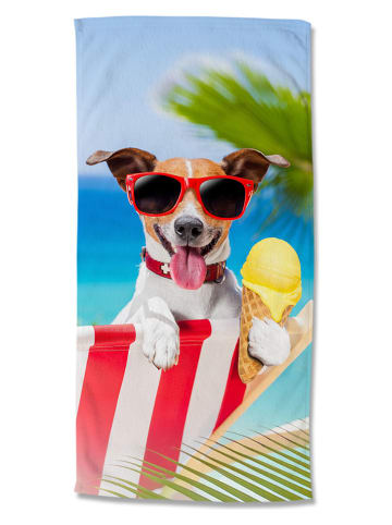 Good Morning Strandtuch "Diesel" in Blau/ Rot/ Weiß