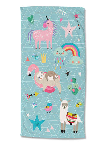 Good Morning Strandlaken "Moody" lichtblauw/meerkleurig