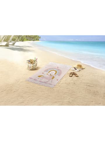 Good Morning Strandtuch "Unilove" in Rosa