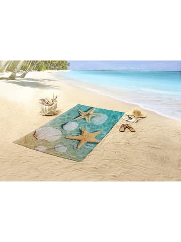 Good Morning Strandlaken "Beachvibe" beige/turquoise