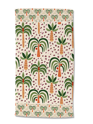 Good Morning Strandtuch "Cezan" in Beige/ Grün