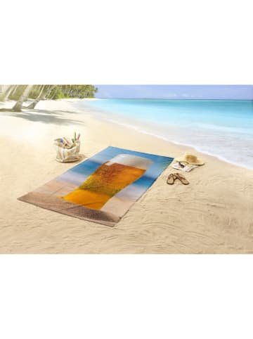 Good Morning Strandlaken "Beer" blauw/lichtbruin