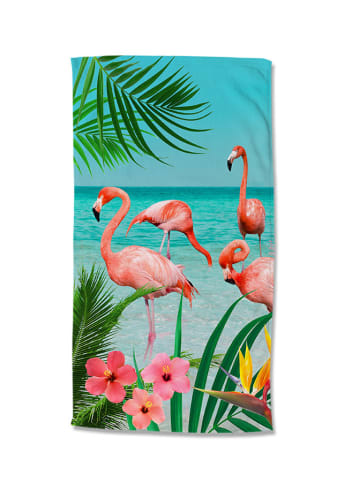 Good Morning Strandtuch "Flamingo" in Bunt