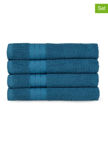 Good Morning Ręczniki (4 szt.) w kolorze morskim do rąk