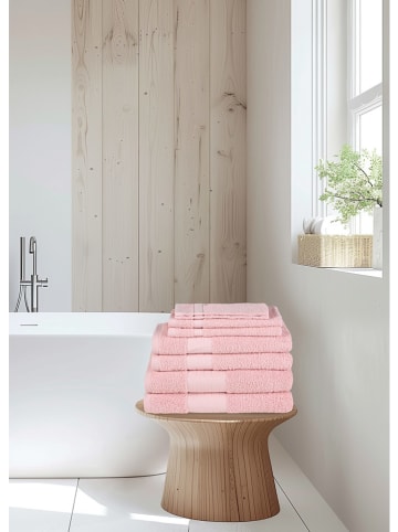 Good Morning 8tlg. Handtuch-Set in Rosa
