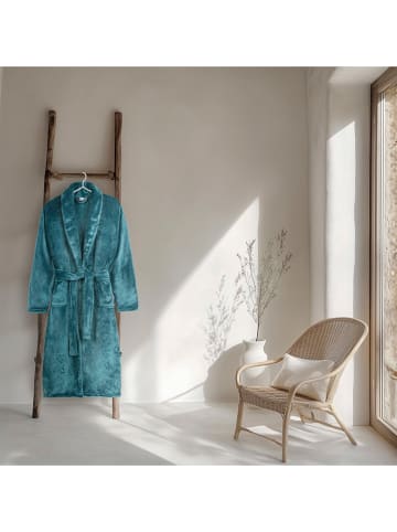 Good Morning Szlafrok ''Good Morning'' w kolorze morskim