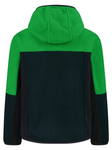 cmp Fleecejacke in Schwarz/ Grün