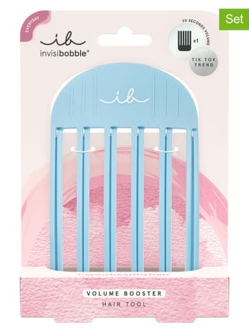 Invisibobble 2-delige set: volumeboosters lichtblauw