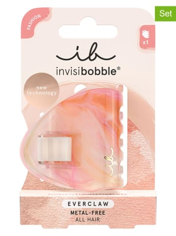 Invisibobble 2-delige set: haarklemmen lichtroze/oranje