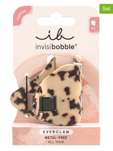 Invisibobble 2er-Set: Haarspangen "Everclaw" in Beige